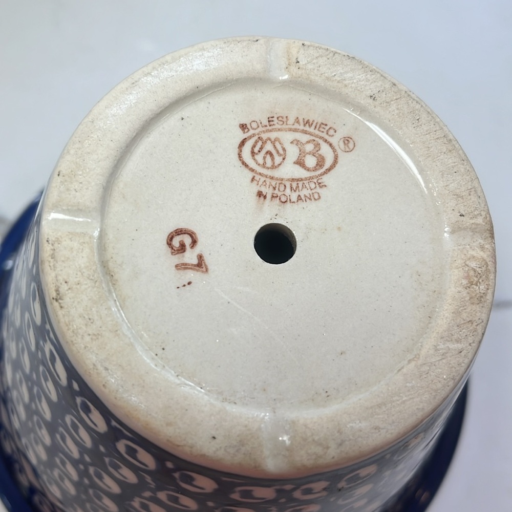 Boleslawiec Polish Pottery Flowerpot - Picture 6 of 11